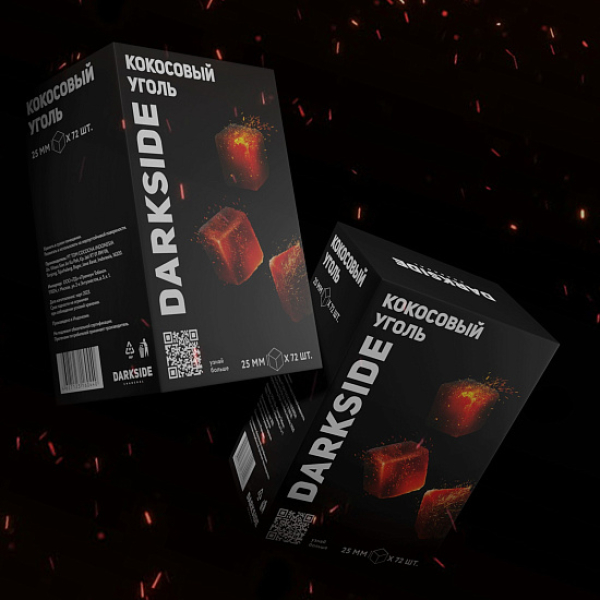 Уголь DARKSIDE CHARCOAL (BIG CUBE) 1KG 72 BRICKS в Самаре