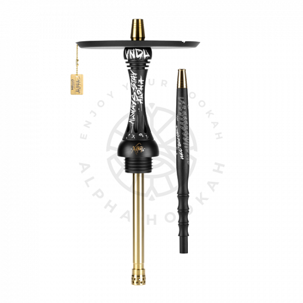 Кальян Alpha Hookah X VNDL Jet Black Чёрный (42 см) в Самаре
