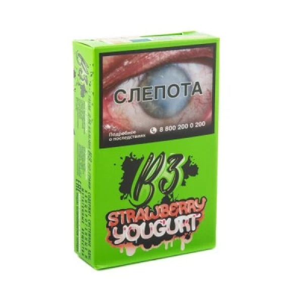Табак B3 Strawberry Youghurt (Клубничный Йогурт) 50 гр в Самаре