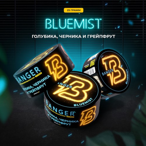 Табак Banger Bluemist (Голубика Черника и Грейпфрут) 25 гр в Самаре