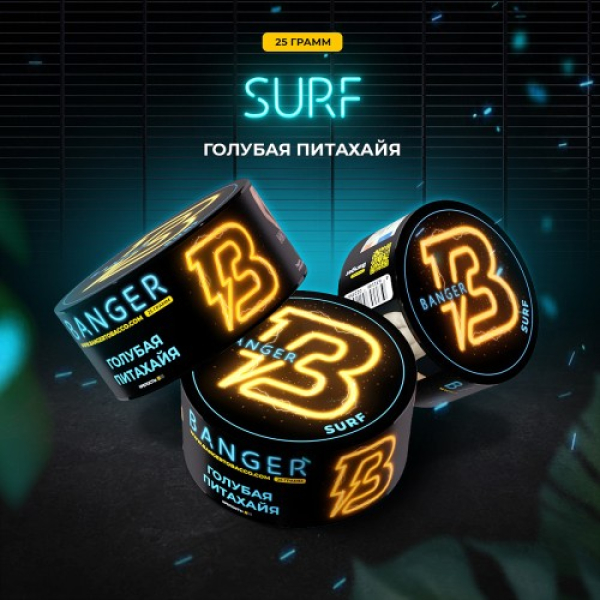 Табак Banger Surf (Голубая Питахайя) 25 гр в Самаре