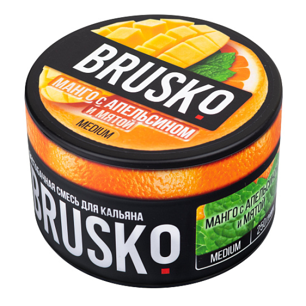 Смесь BRUSKO МАНГО С АПЕЛЬСИНОМ И МЯТОЙ (MEDIUM) 250 гр в Самаре