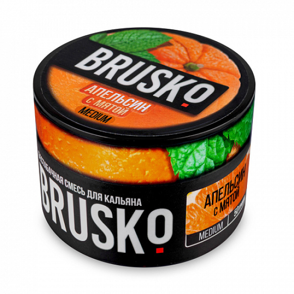 Смесь Brusko Medium Апельсин мята 50 грамм в Самаре