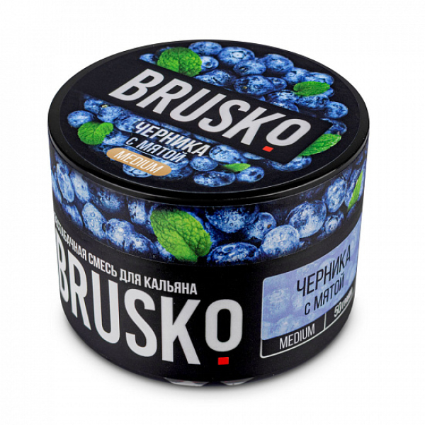 Смесь Brusko Medium Черника с мятой 50 грамм в Самаре