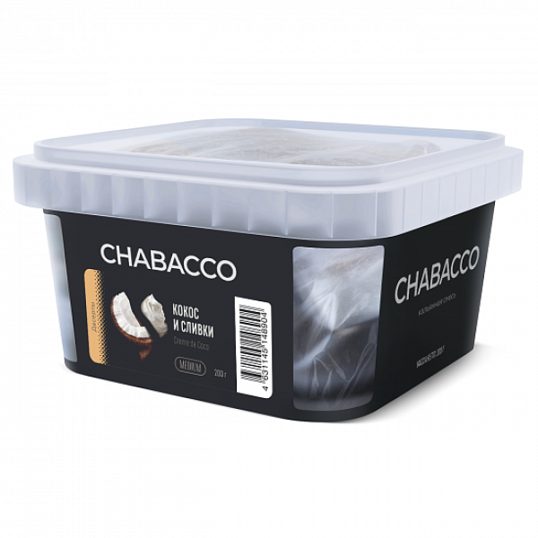 Смесь Chabacco Medium Creme De Coco (Кокос И Сливки) 200 гр в Самаре