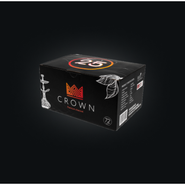 Уголь Crown 25 мм для кальяна (72 шт.) в Самаре