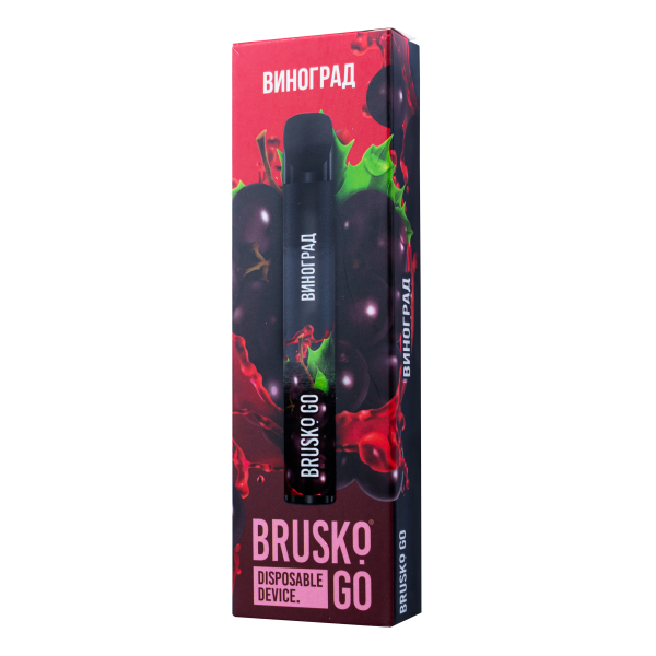 Одноразовая электронная сигарета Brusko Go Виноград 800 затяжек в Самаре