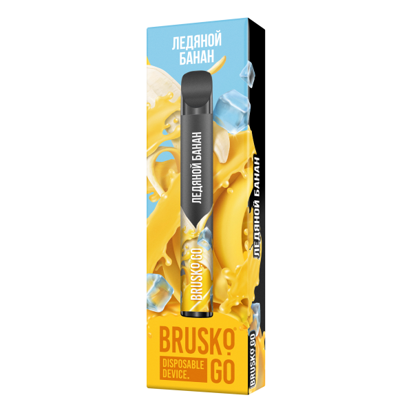 Одноразовая электронная сигарета Brusko Go Ледяной Банан 800 затяжек в Самаре