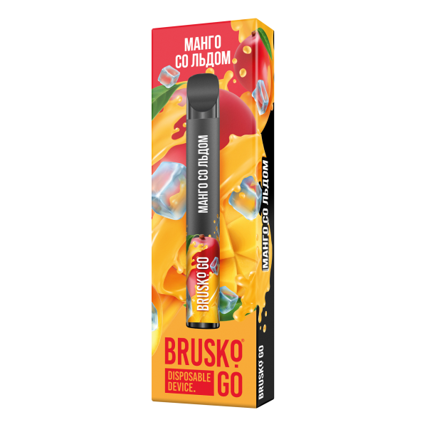 Одноразовая электронная сигарета Brusko Go Манго Со Льдом 800 затяжек в Самаре