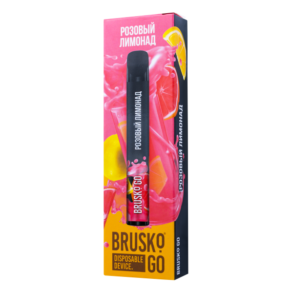 Одноразовая электронная сигарета Brusko Go Розовый Лимонад 800 затяжек в Самаре