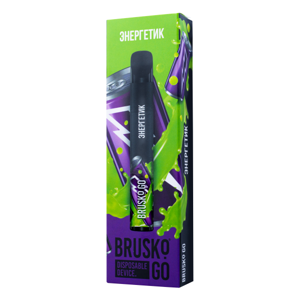 Одноразовая электронная сигарета Brusko Go Энергетик 800 затяжек в Самаре