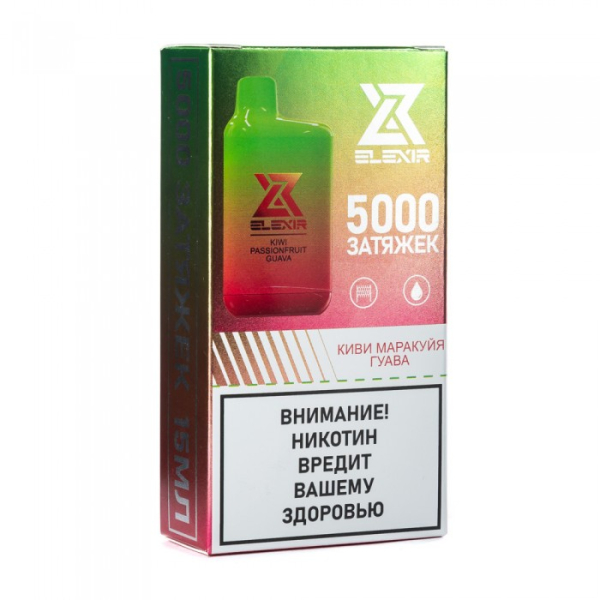 Elexir (Kiwi Passionfruit Guava (Киви маракуйя гуава)), 5000 тяг в Самаре