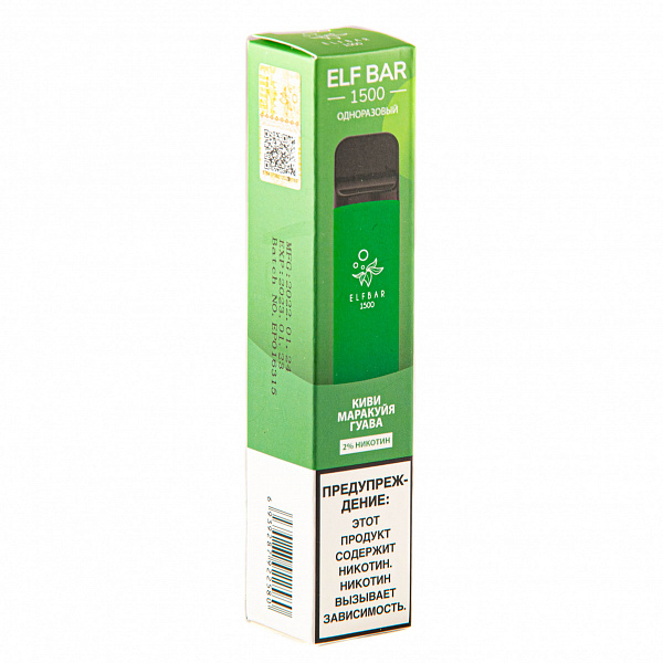 ELFBAR KIWI PASSION FRUIT GUAVA, 1500 тяг в Самаре