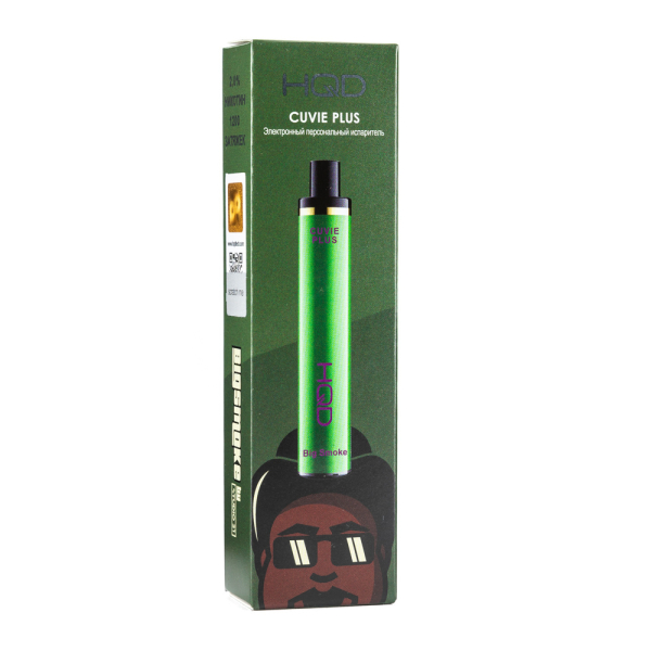Одноразовая электронная сигарета HQD Cuvie Plus Big smoke 1200 затяжек в Самаре
