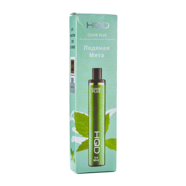 Одноразовая электронная сигарета HQD Cuvie Plus Ice Mint (Ледяная Мята) 1200 затяжек в Самаре