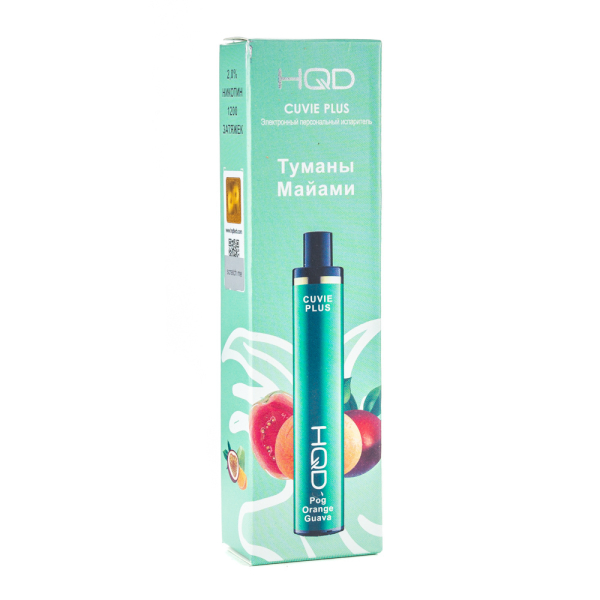 Одноразовая электронная сигарета HQD Cuvie Plus Orange Guava (Туман Майами) 1200 затяжек в Самаре