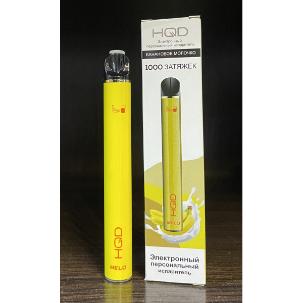 HQD melo banana milk (банановое молочко) 1000 затяжек в Самаре