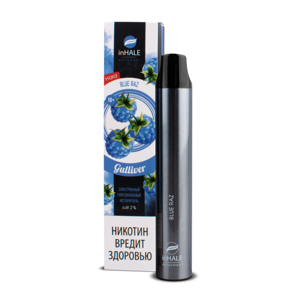 inHale Guliver Hard Blue Razz (Ежевика) 1500 затяжек в Самаре