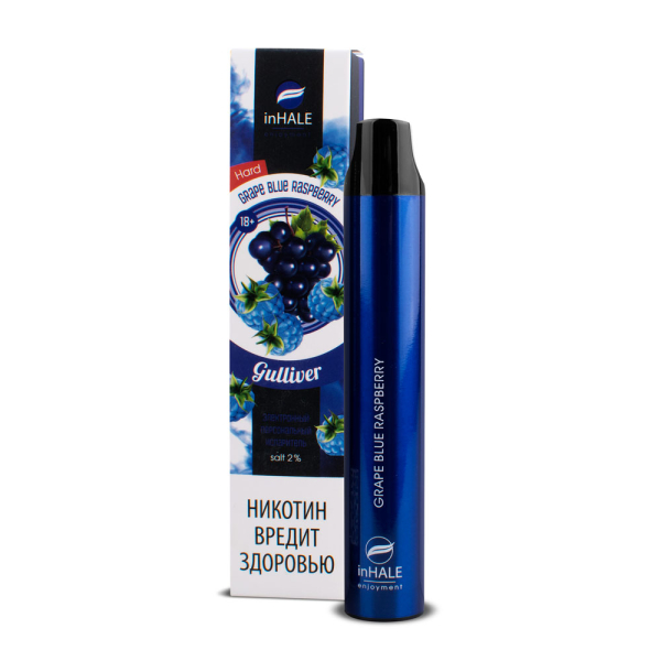 inHale Guliver Hard Grape Blue Raspberry (Ежевика С Виноградом) 1500 затяжек в Самаре