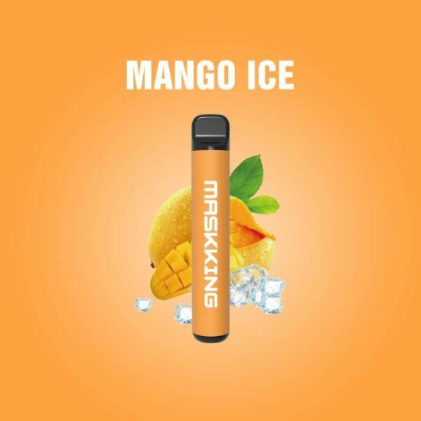 Одноразовая электронная сигарета Maskking High Pro Mango Ice (Манговый Лёд) 1000 затяжек в Самаре