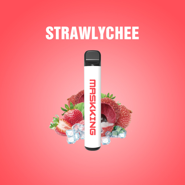 Одноразовая электронная сигарета Maskking High Pro Strawlychee (Клубника Личи) 1000 затяжек в Самаре