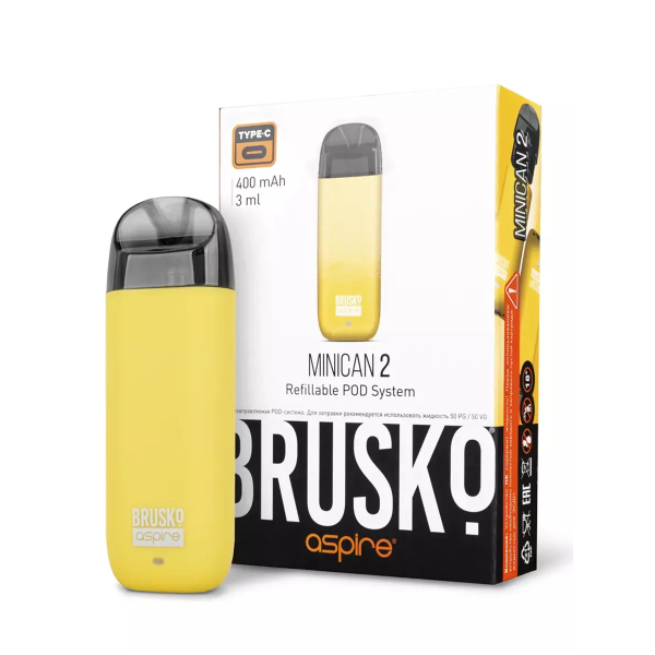Brusko MINICAN 2 (400 мАч, Желтый) в Самаре