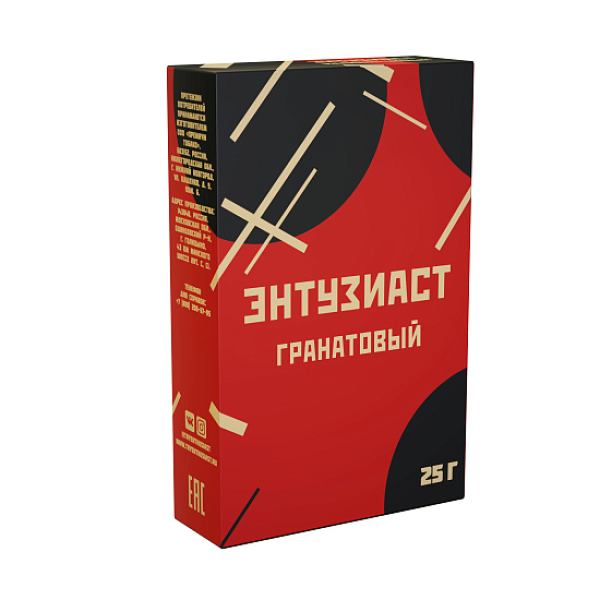 Табак ЭНТУЗИАСТ ГРАНАТОВЫЙ 25 гр в Самаре