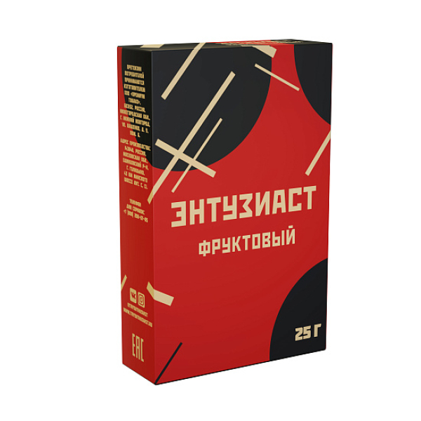 Табак ЭНТУЗИАСТ ФРУКТОВЫЙ 25 гр в Самаре