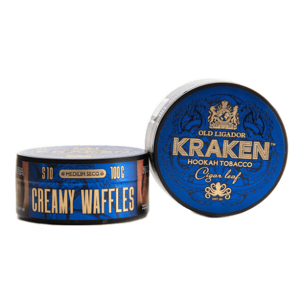 Табак Kraken Medium Seco Creamy Waffles (Сливочные вафли) 100 гр в Самаре