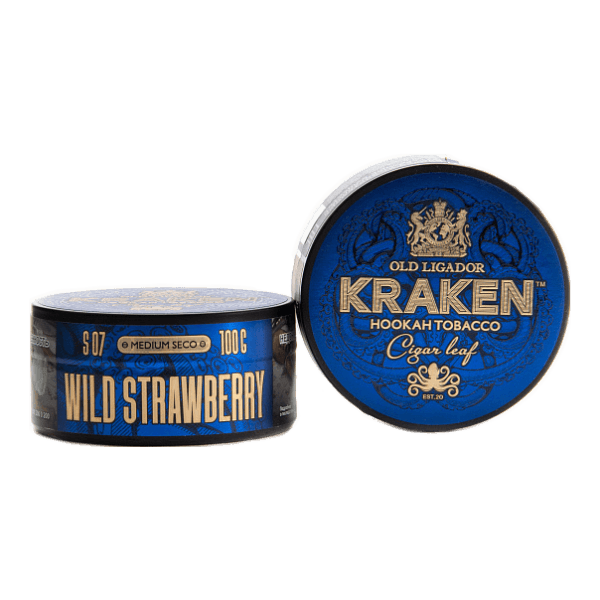 Табак Kraken Medium Seco wild strawberry (Земляника) 100 гр в Самаре