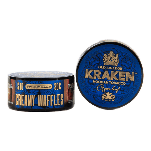 Табак Kraken Medium Seco Creamy Waffles (Сливочные вафли) 30 гр в Самаре