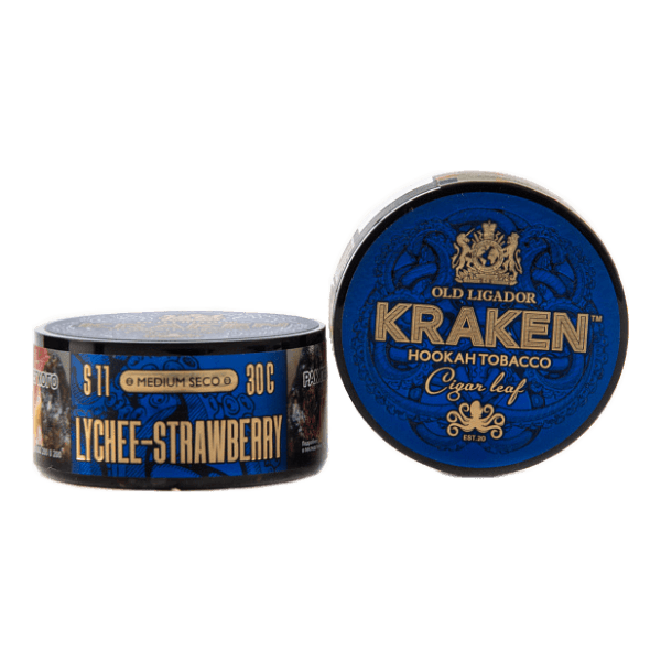 Табак Kraken Medium Seco Lychee strawberry (Личи и клубника) 30 гр в Самаре