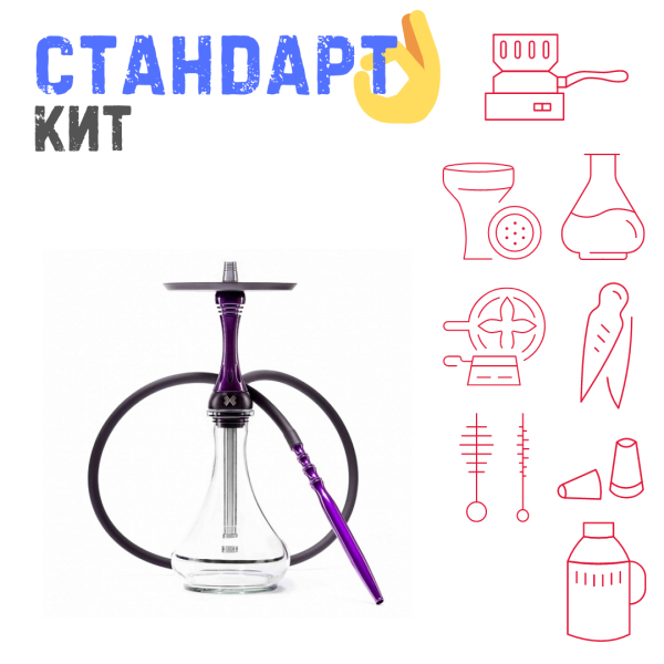 Набор с кальяном  Alpha Hookah X Purple СТАНДАРТ в Самаре