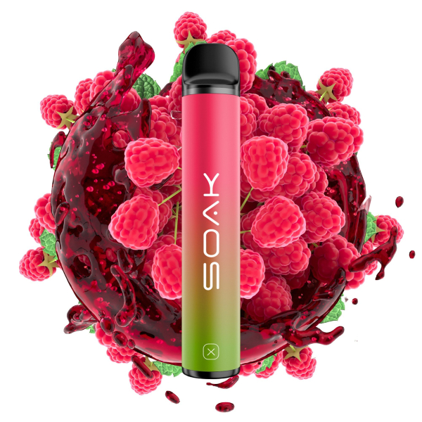 SOAK X Raspberry Soda (Малиновая газировка), 1500 тяг в Самаре