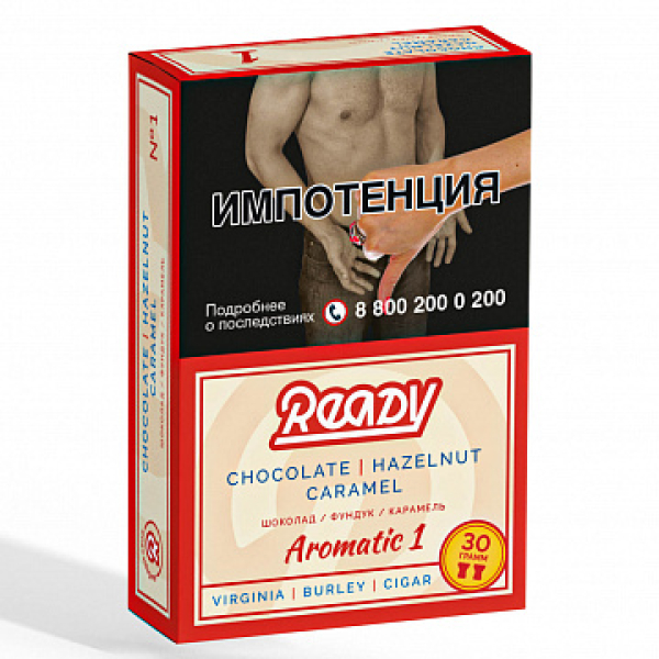 Табак READY №1 CHOCOLATE HAZELNUT CARAMEL (Шоколад Орех Карамель) 30 гр в Самаре