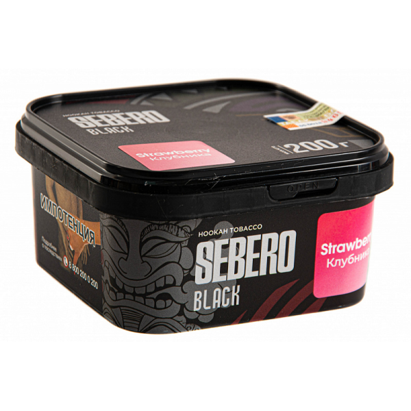 Табак SEBERO BLACK STRAWBERRY 200 гр в Самаре