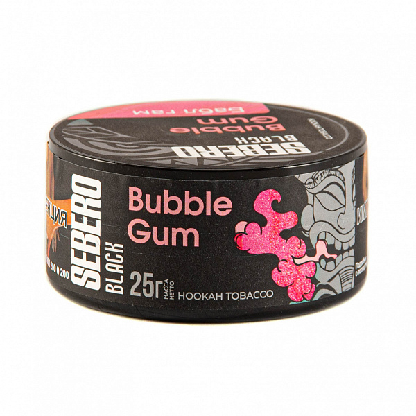 Табак SEBERO BLACK BUBBLE GUM 25 гр в Самаре