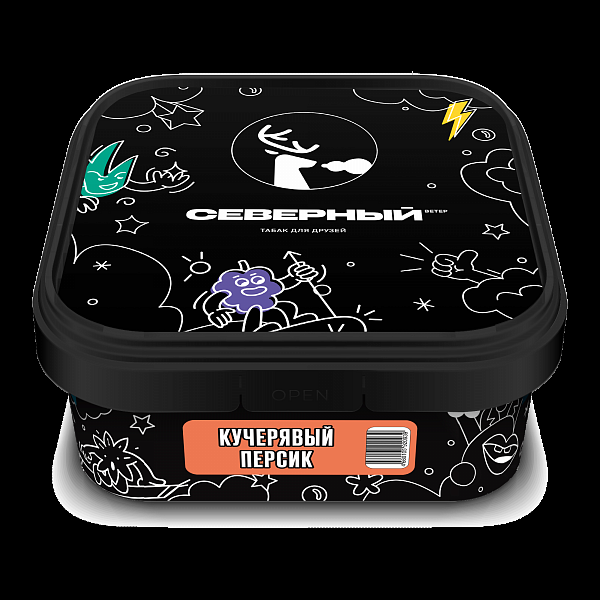 Табак СЕВЕРНЫЙ КУЧЕРЯВЫЙ ПЕРСИК 250 гр в Самаре