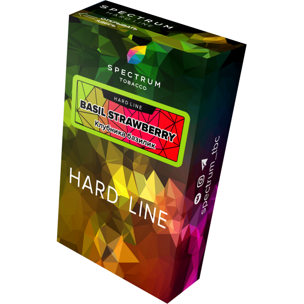 Табак Spectrum Hard basil strawberry 40 грамм в Самаре