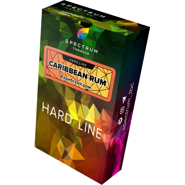 Табак Spectrum Hard caribbean rum 40 грамм в Самаре