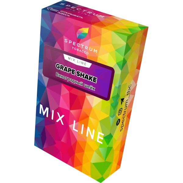Табак Spectrum Mix Line Grape Shake 40 грамм в Самаре