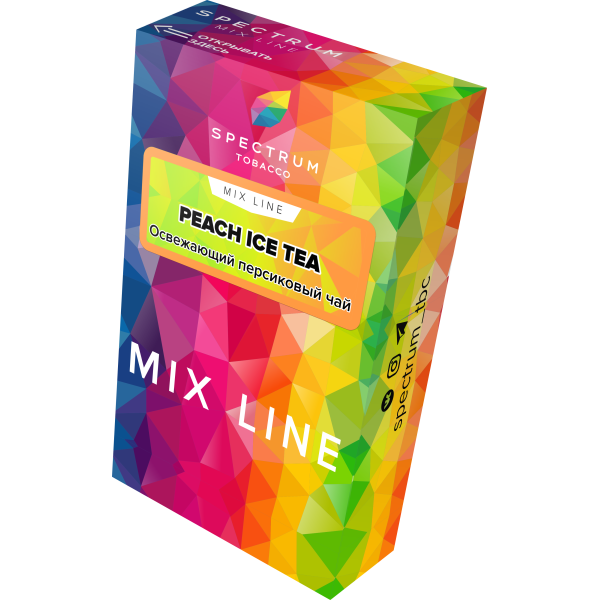 Табак Spectrum Mix Line Peach Ice Tea 40 грамм в Самаре