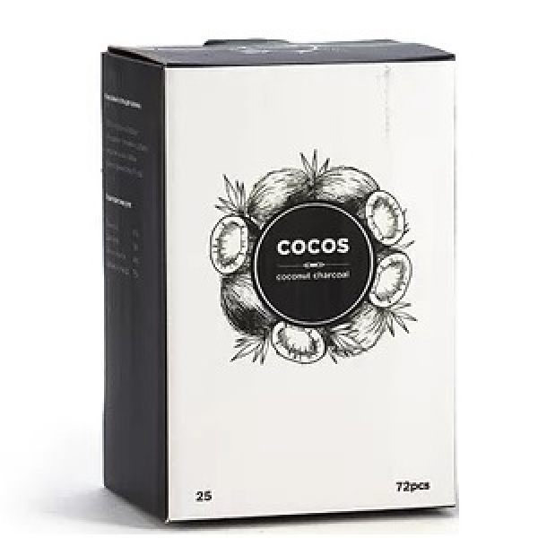 Кокосовый уголь Cocos 25мм для кальяна в Самаре