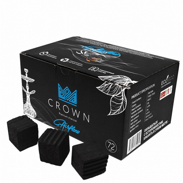 Кокосовый уголь Crown Air-Flow 25 мм в Самаре