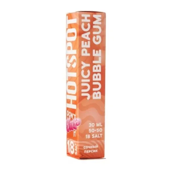 Жидкость HOTSPOT Chow Juicy Peach Bubble Gum 30 мл в Самаре