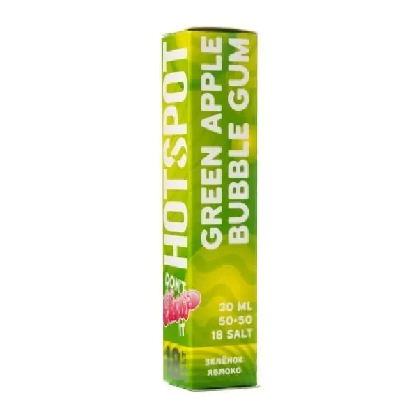 Жидкость HOTSPOT Chow Ultra Green Apple Bubble Gum 30 мл в Самаре