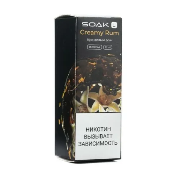 Жидкость SOAK L Creamy Rum 30 мл в Самаре