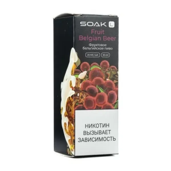 Жидкость SOAK L Fruit Belgian Beer 30 мл в Самаре