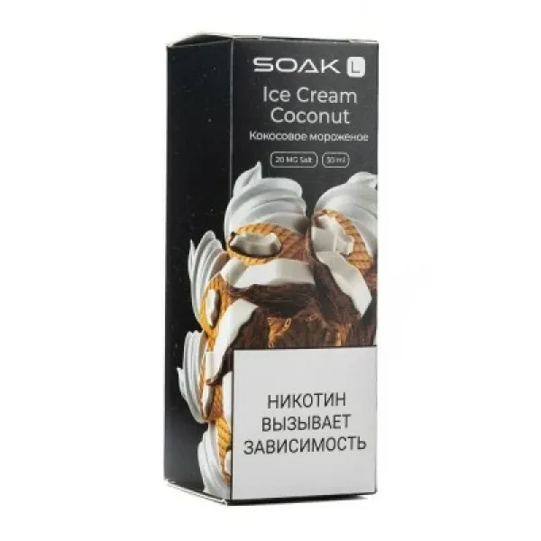 Жидкость SOAK L Ice Cream Coconut 30 мл в Самаре