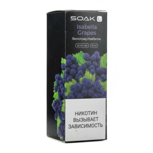 Жидкость SOAK L Isabella Grapes 30 мл в Самаре